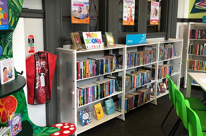 Children's books at Central Library Blackpool