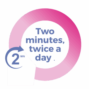 Two minutes, twice a day
